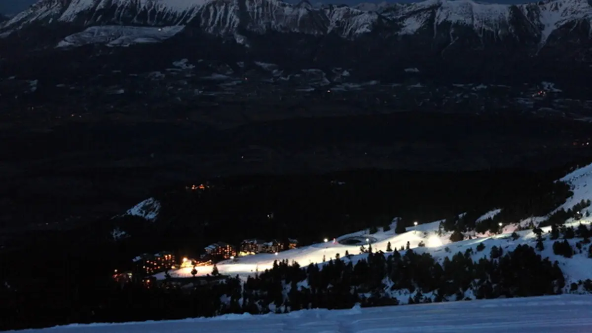 ski nocturne à Chabanon