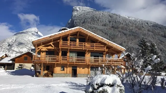 Winter outdoor chalet