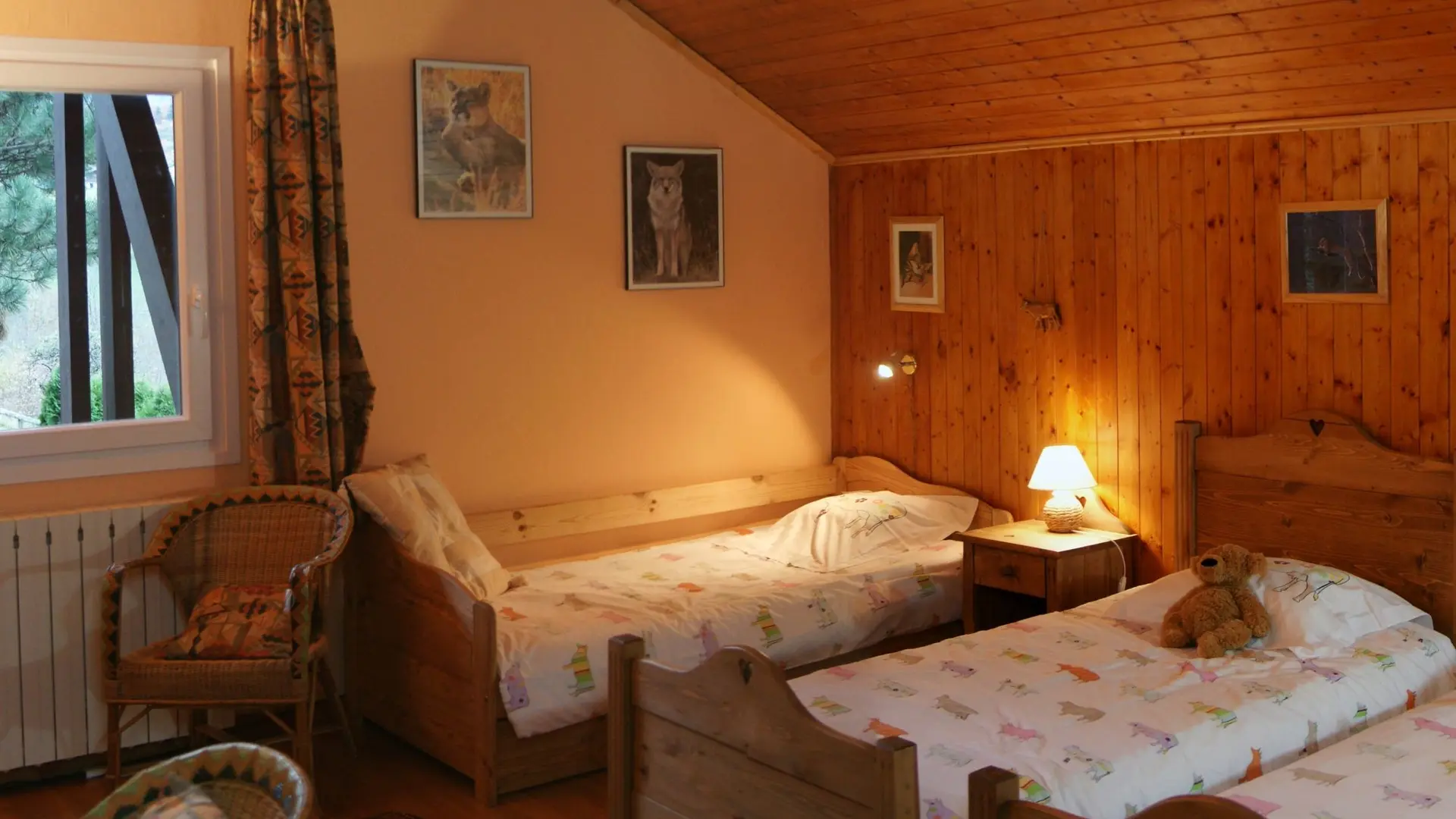 chambre lits simples