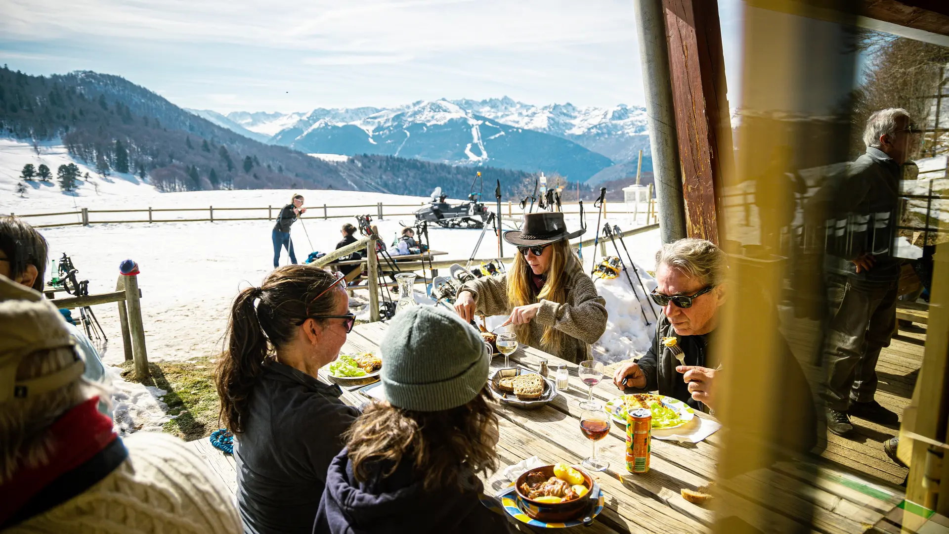 refuge du chioula en hiver