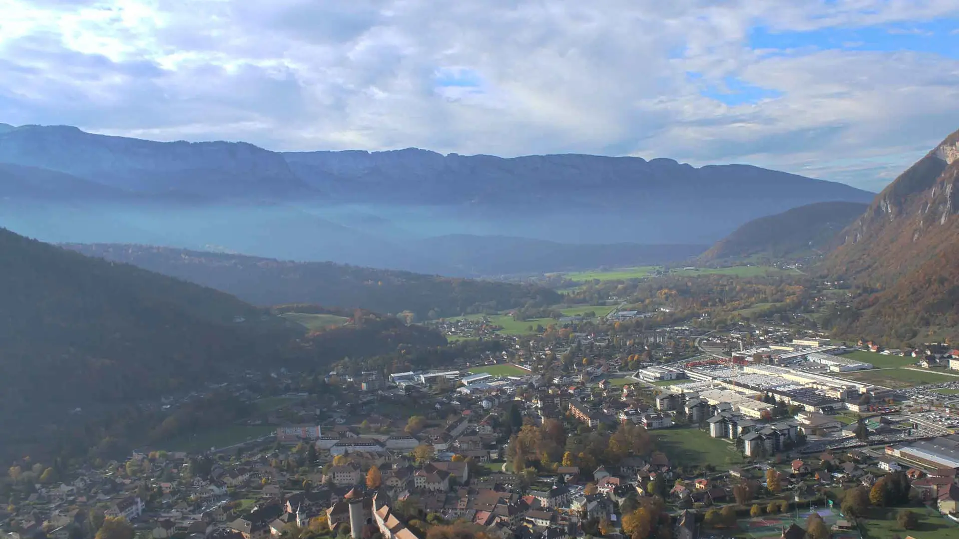 Vue du Crest de Chambellon à Faverges