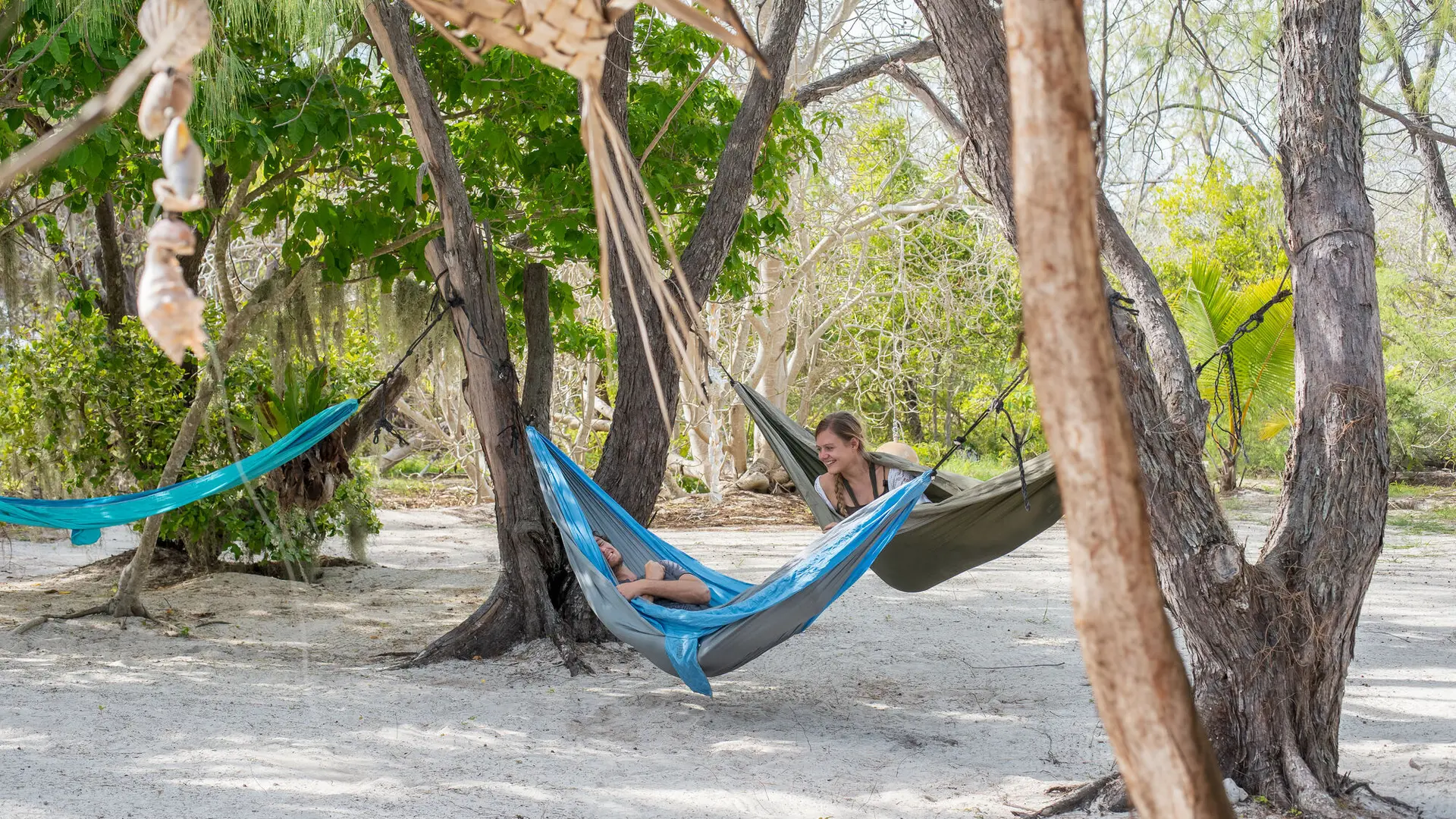 Relaxing on the Moro islet