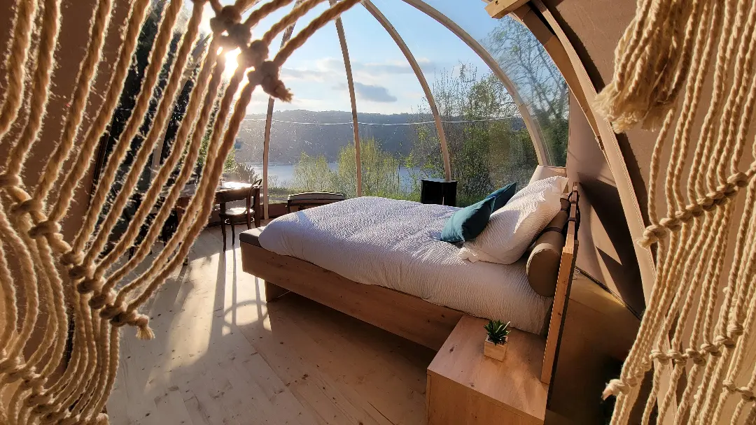 vue depuis la bulle transparente