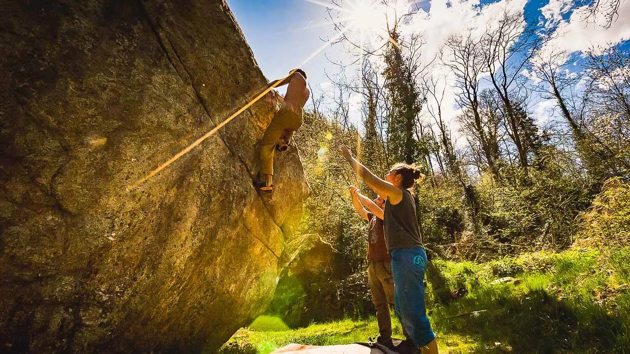 escalade bloc outdoor