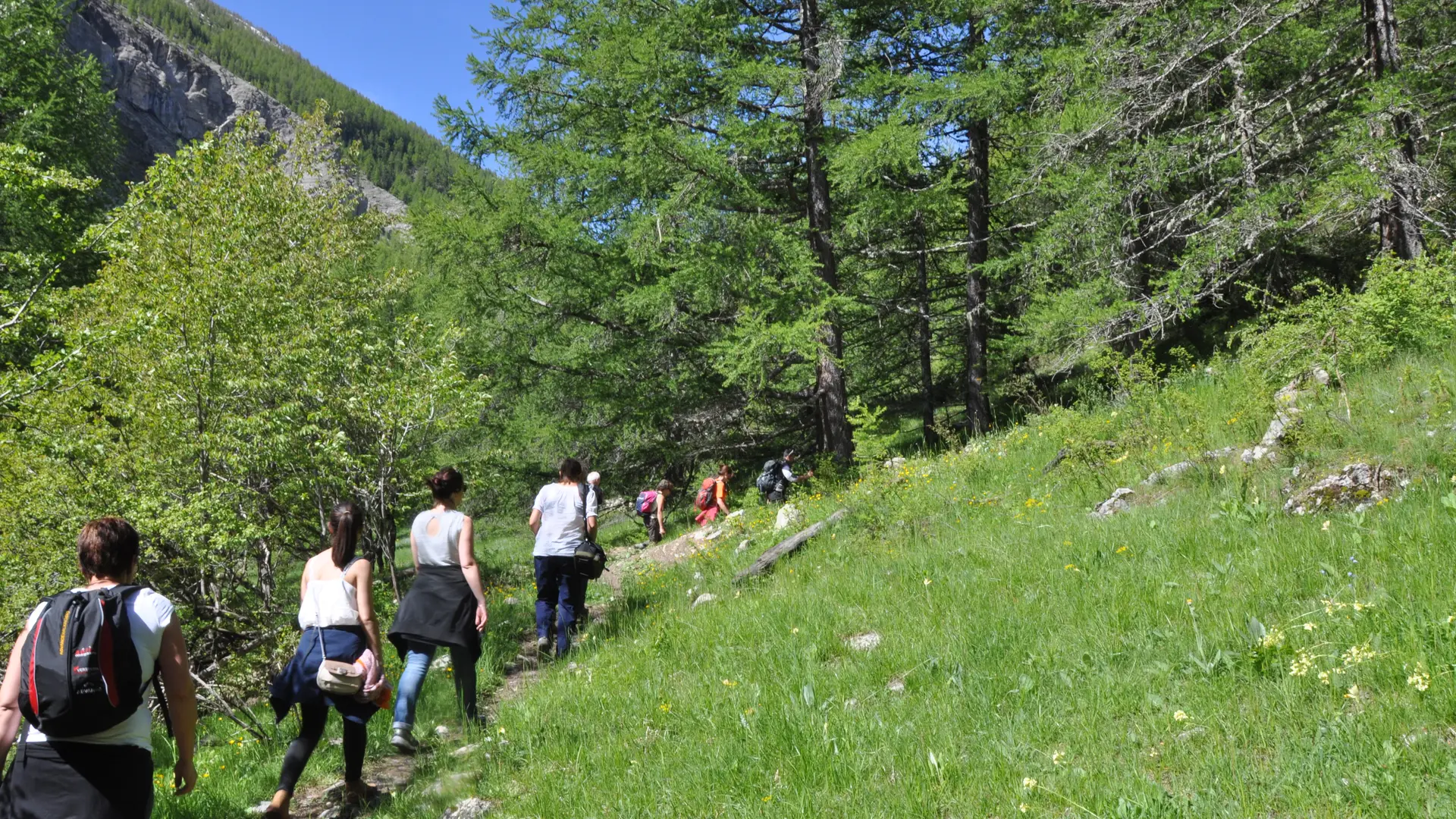 chemin de randonnée Amountagna Villars Colmars