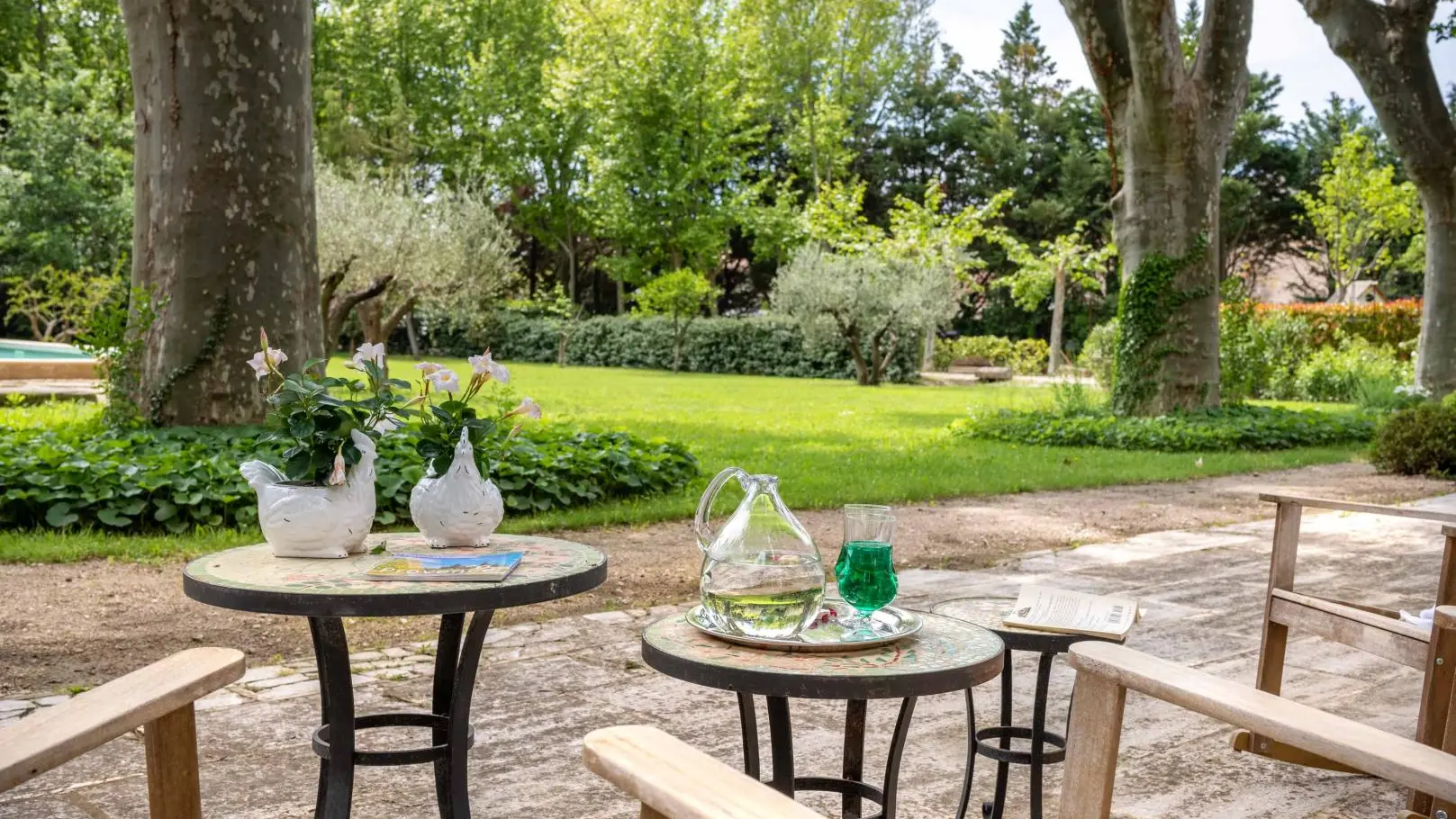 terrasse et jardin