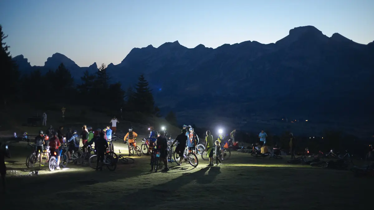 Randonnée VTT nocturne dans Le Dévoluy