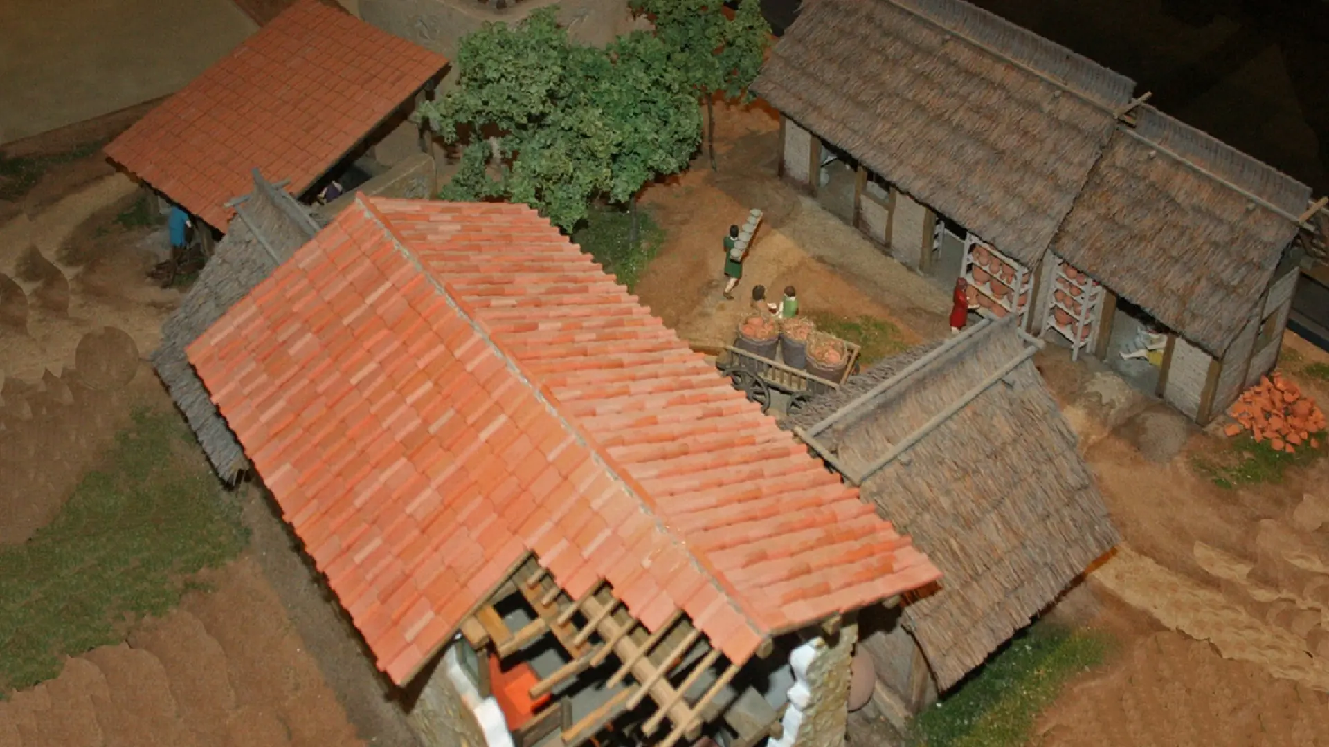 Maquette dans le parcours de visite