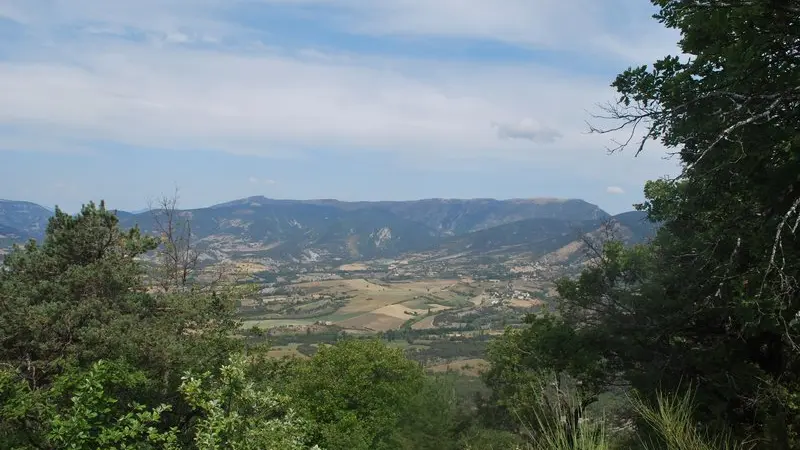 Point de vue sur le rosanais depuis le Serre de Bout