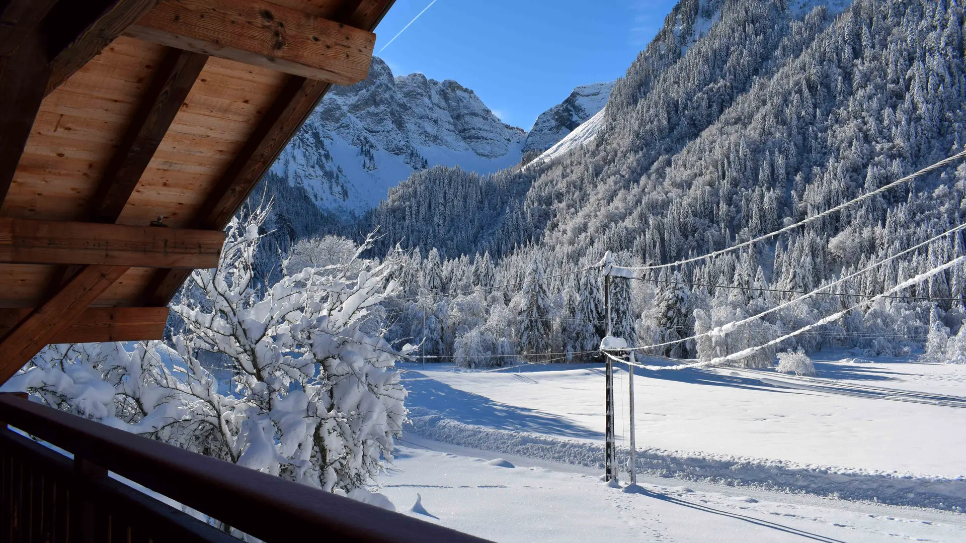 Chalet en hiver