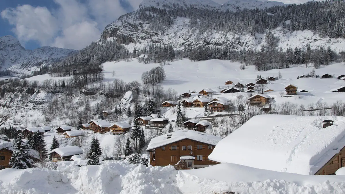 Vue extérieure hiver/ Winter outside view - Chalet la Perle des Neiges - Le Grand-Bornand