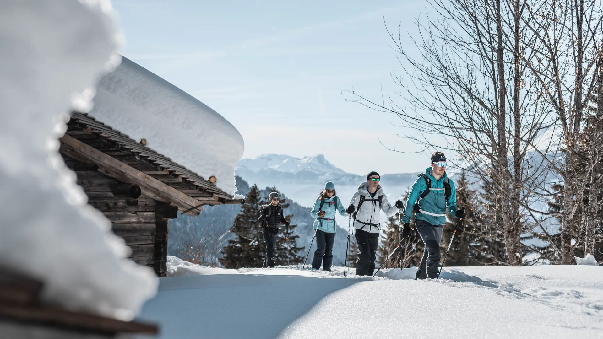Sentiers raquettes 20 : le petit balcon des Aravis