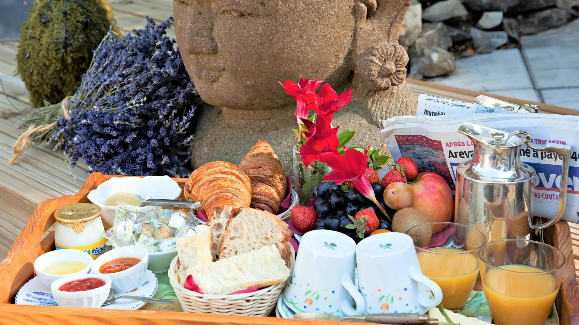 Petit déjeuner en chambre