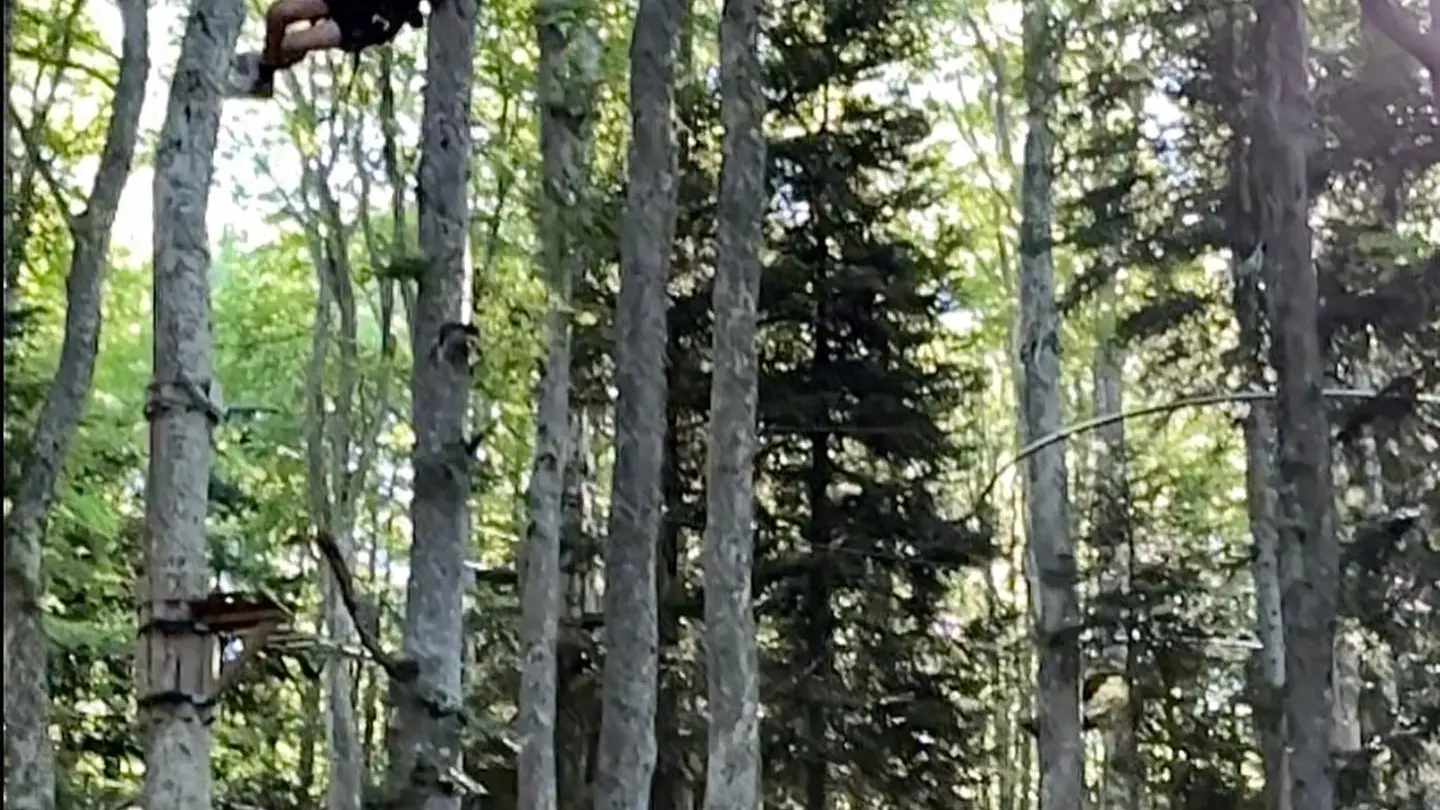 Tyrolienne à virages