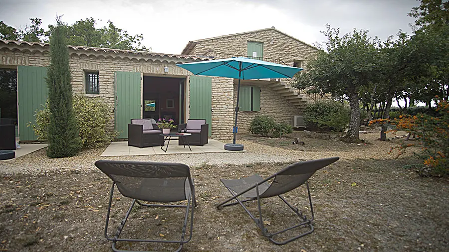 Terrasse chambre Pierres