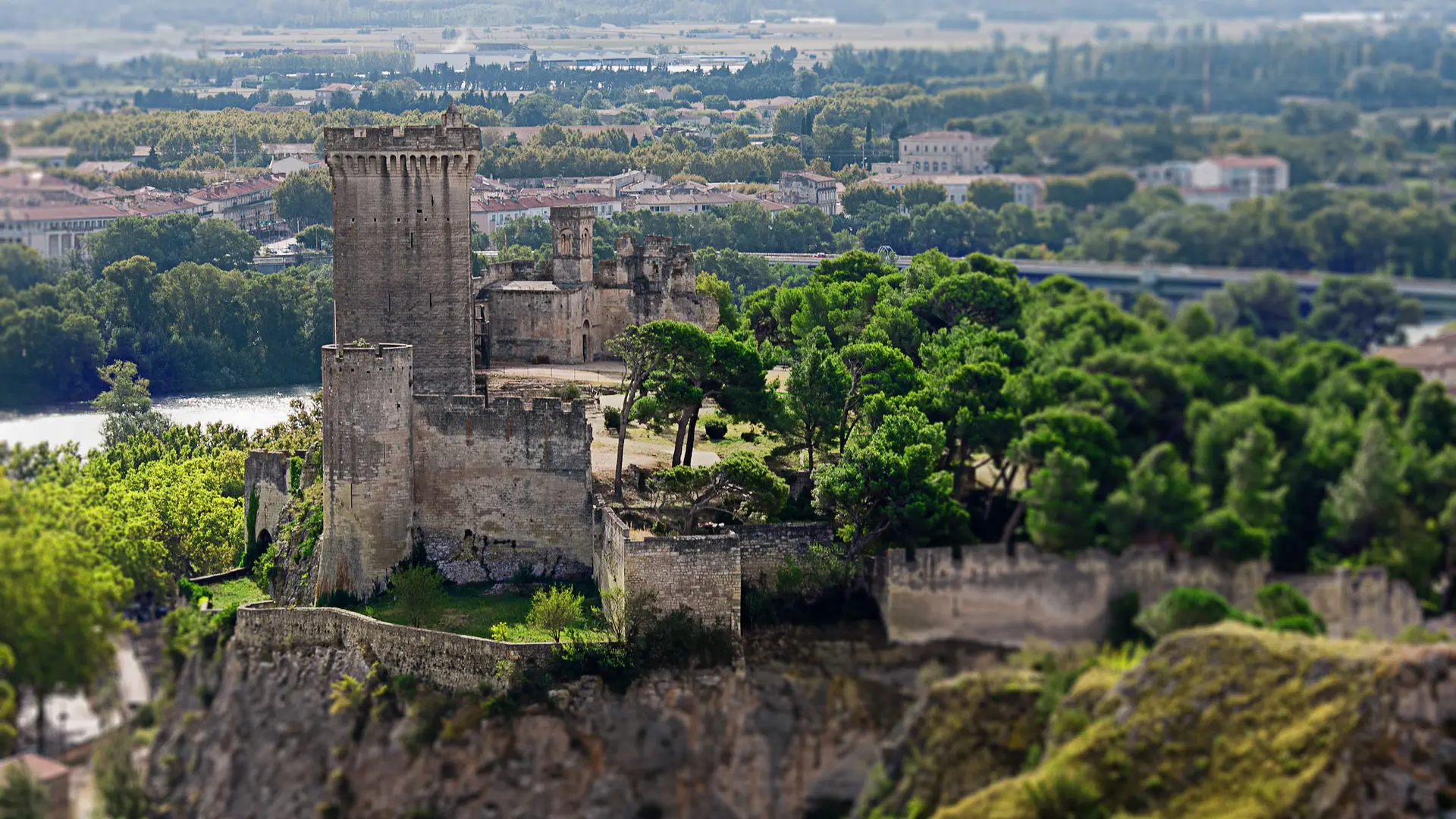 Vue aérienne sur la Forteresse