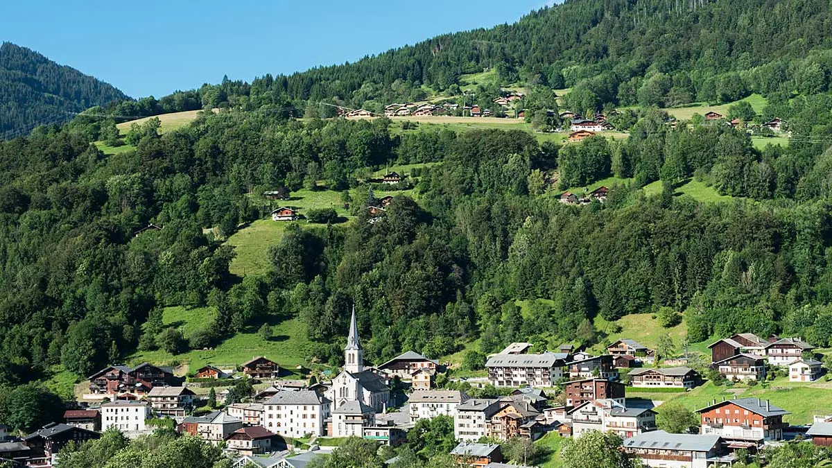 Le village de Saint Jean d'Aulps