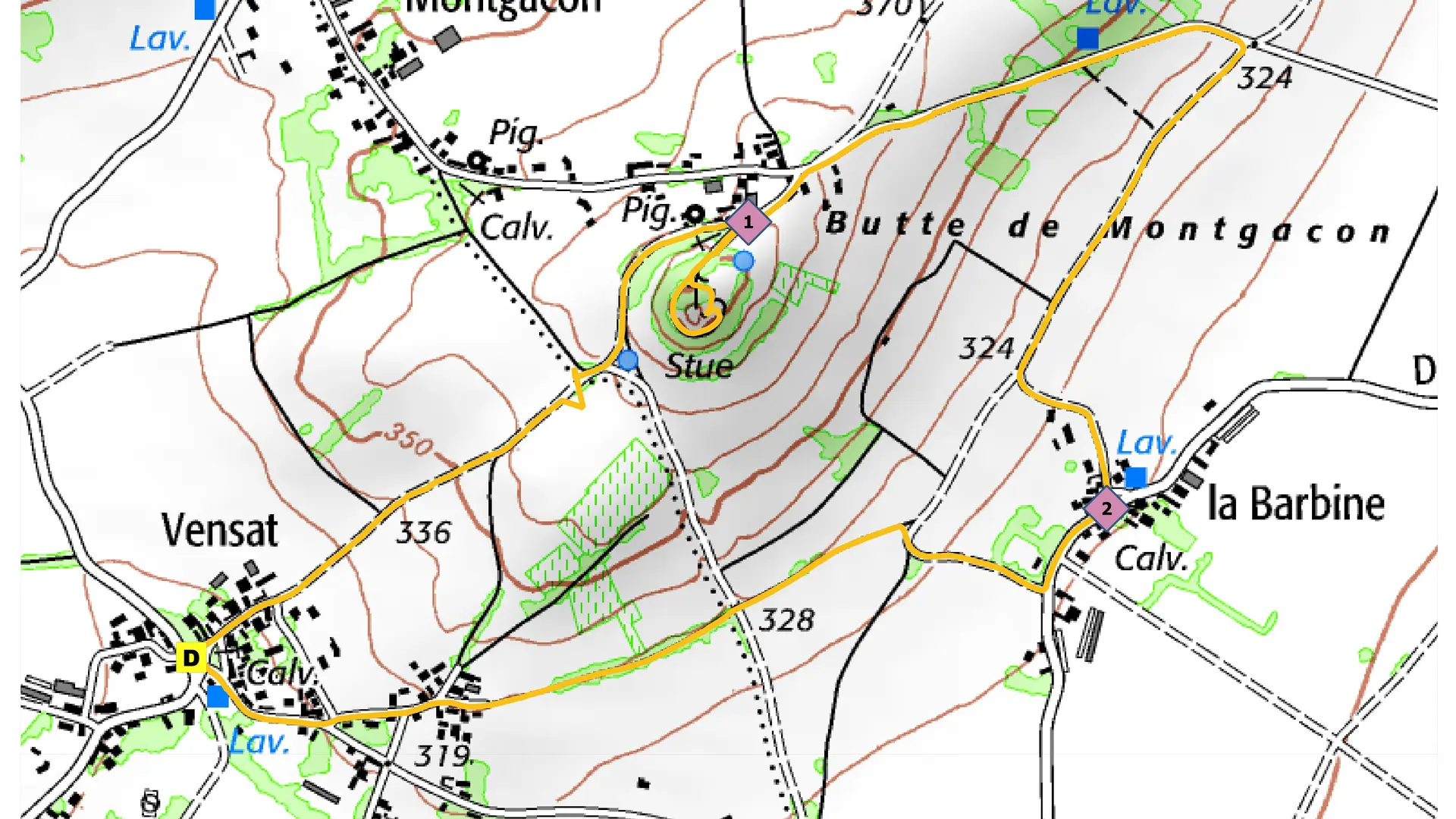 La butte de Montgacon - Les balades de Léa et Tino