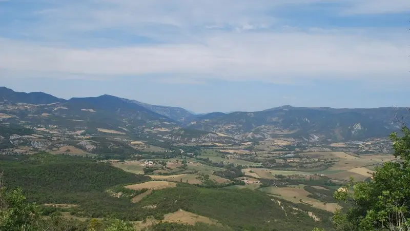 Point de vue sur le rosanais depuis le Serre de Bout