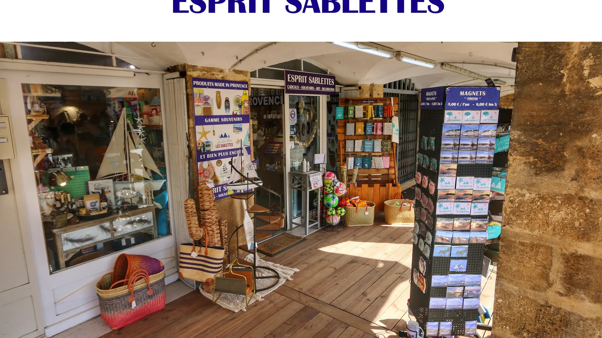 Boutique souvenirs Esprit Sablettes La Seyne sur Mer