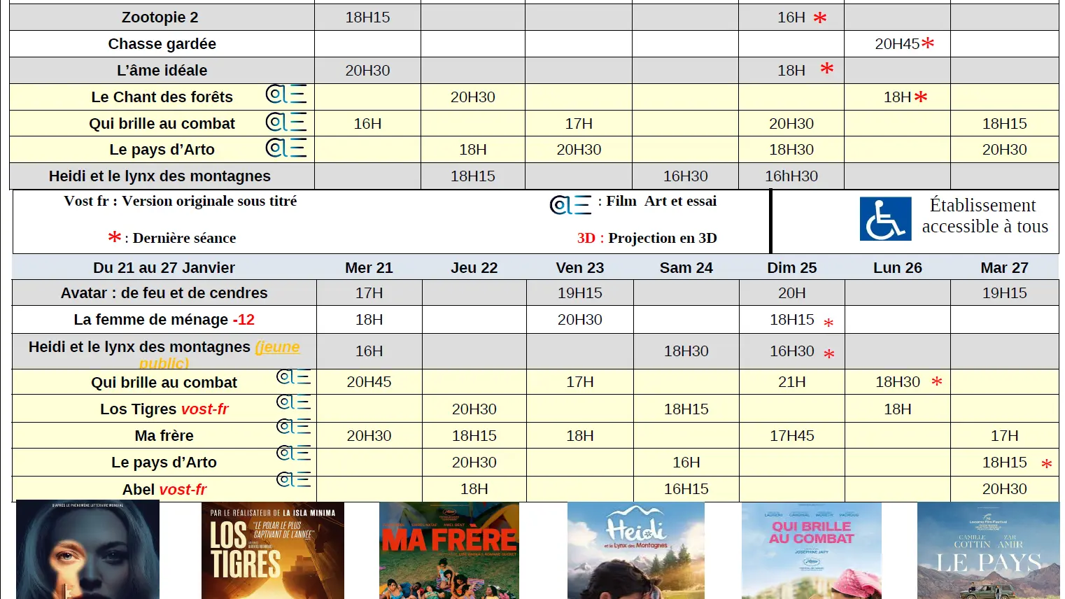 Programme Cinéma Le Poom_Orcières