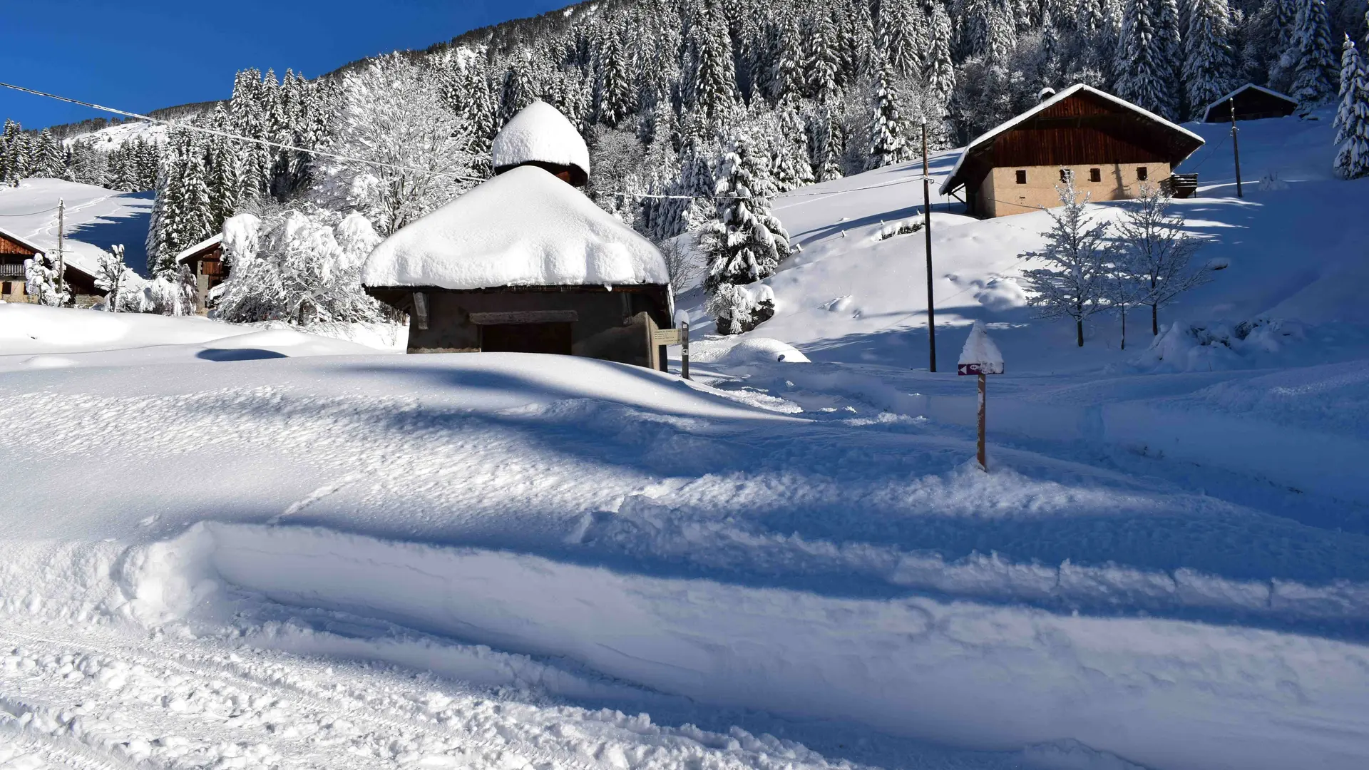 Chalet en hiver