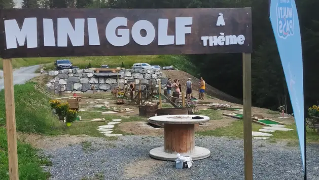 entrée du mini golf