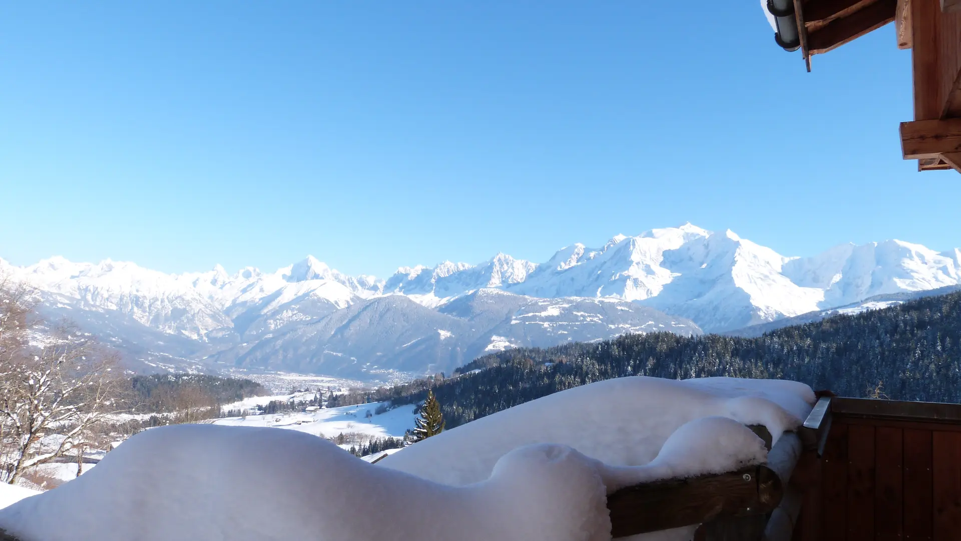 Vue Mont-Blanc et Cordon