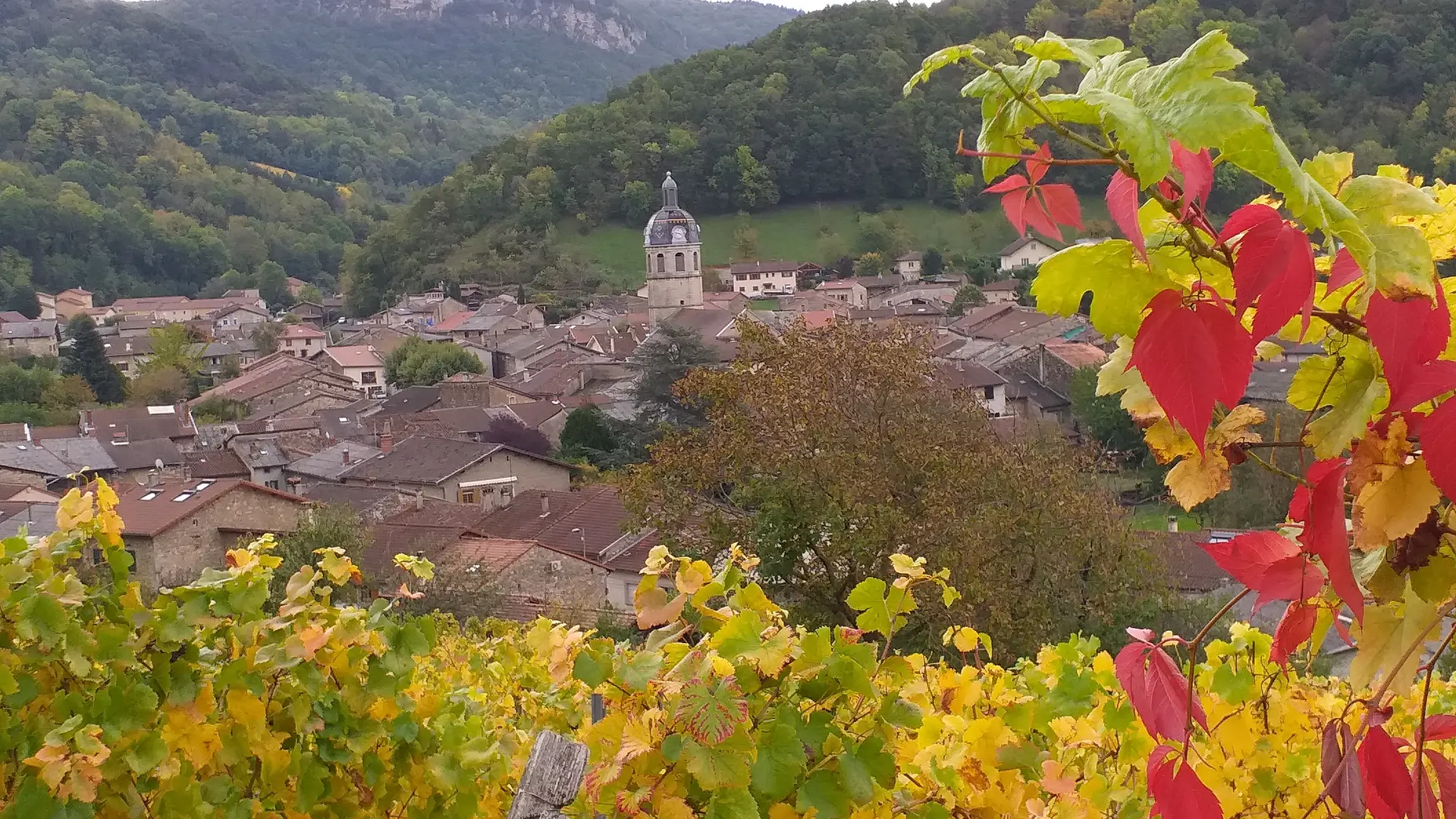 Vue sur Vaux-en-Bugey