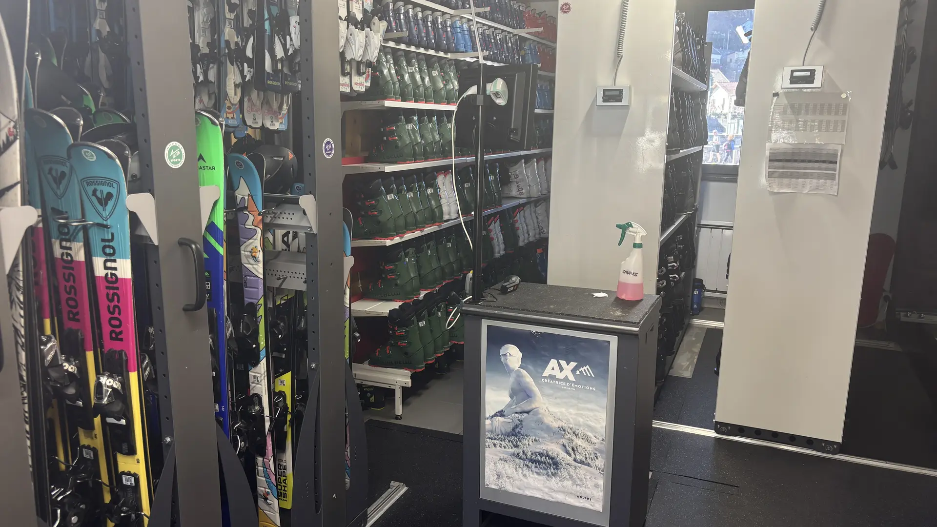 Parc matériel de skis