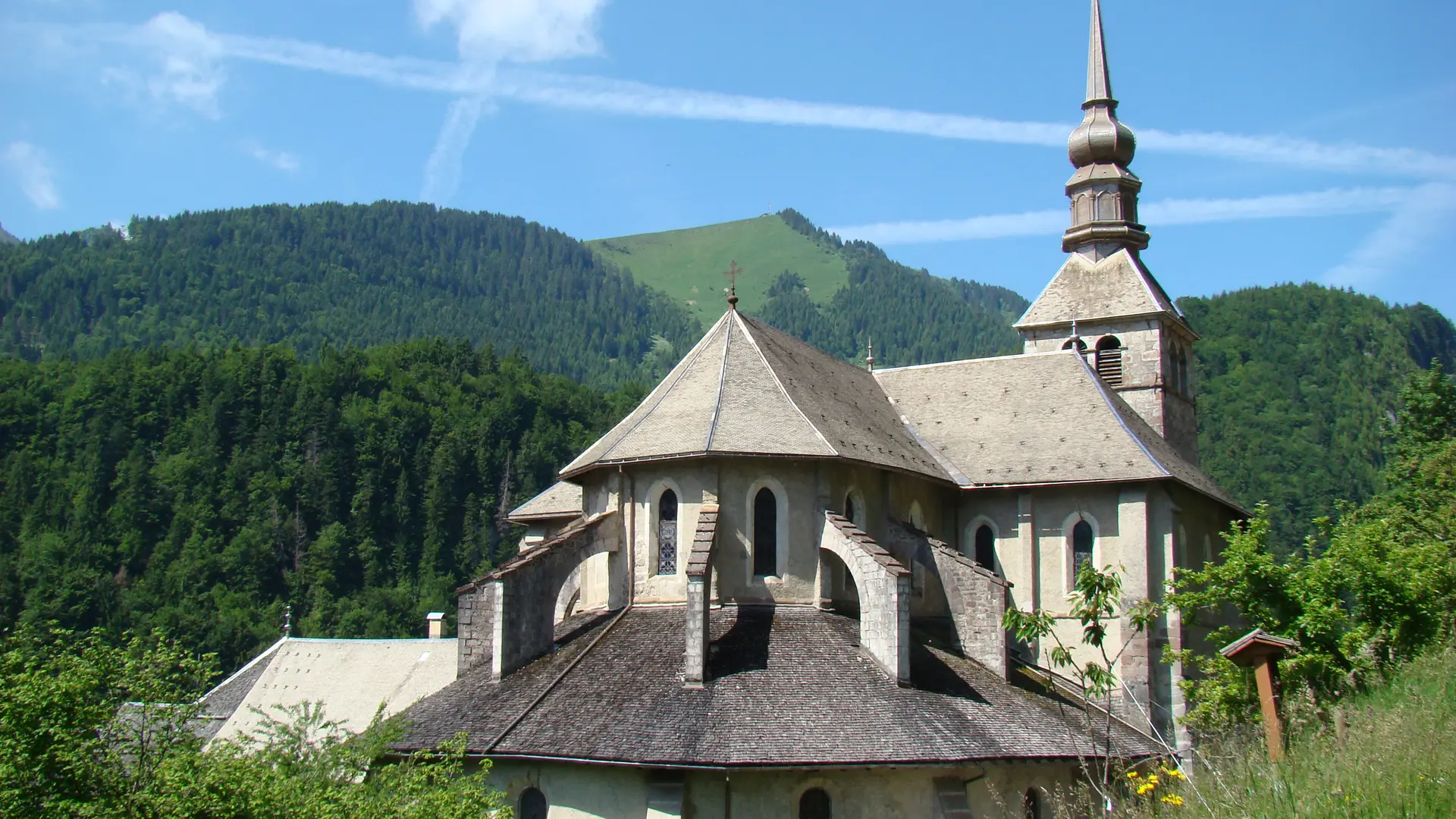 Abbey of Abondance in summer