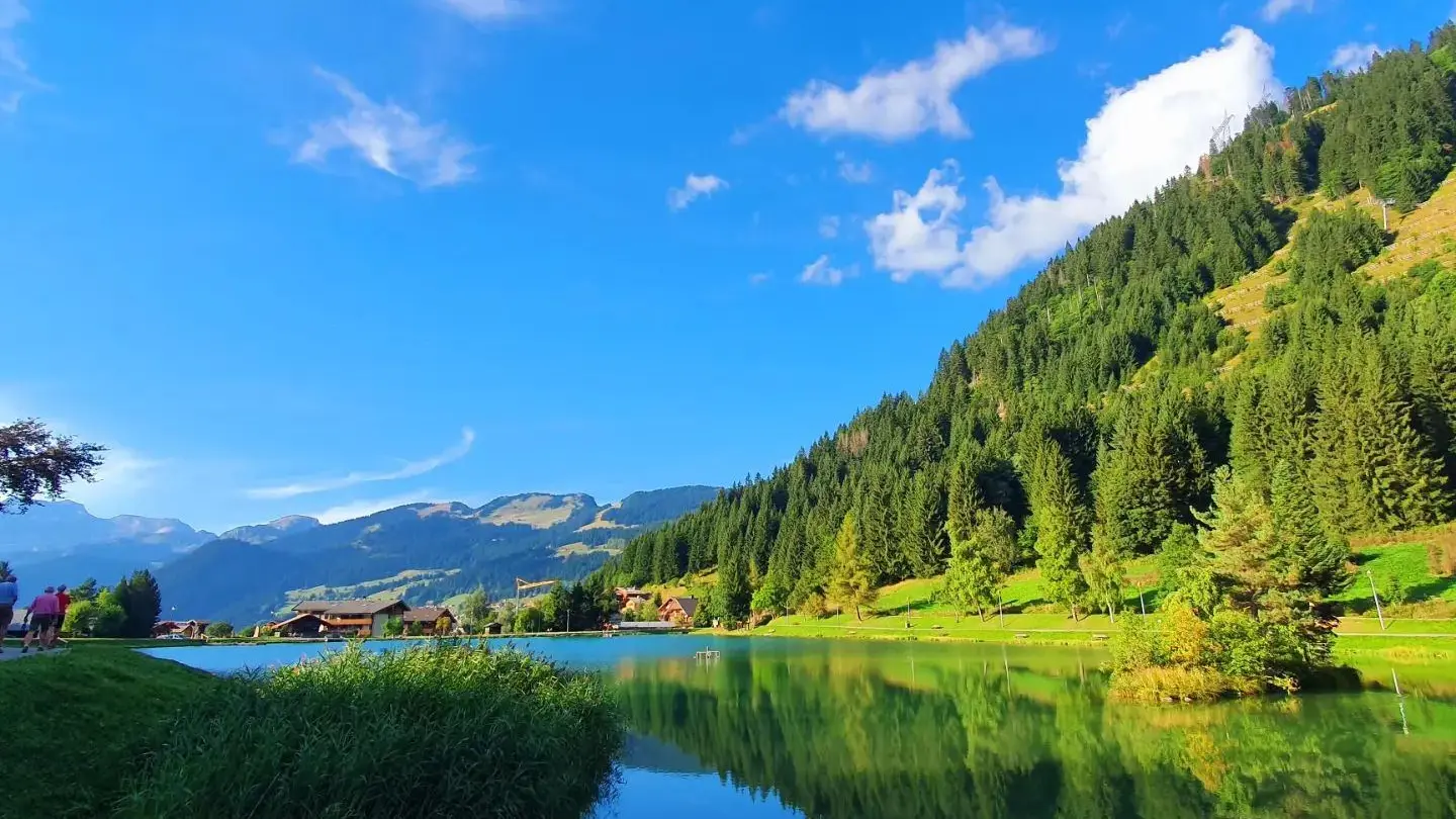Chalet et lac de Vonnes