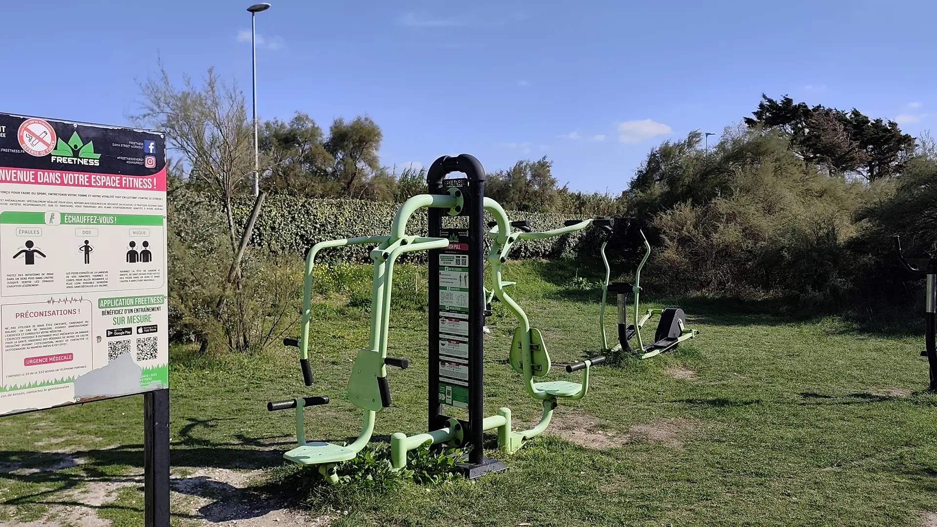 Espace de remise en forme en libre accès