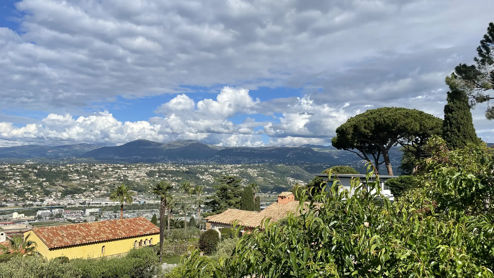 Vue de la terrasse de la chambre