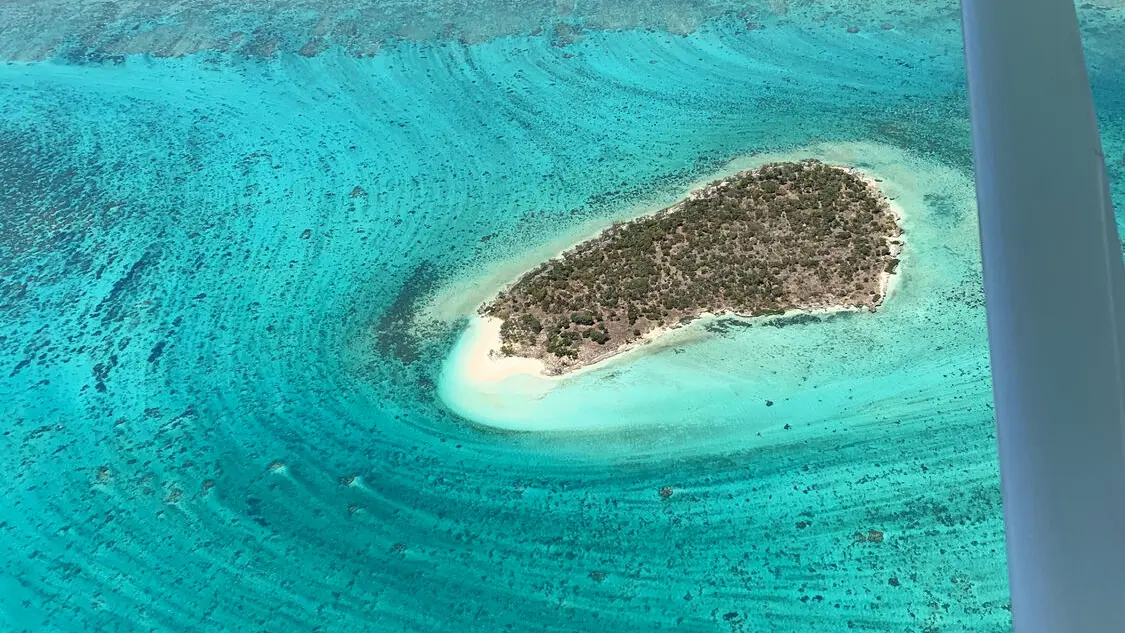 The Green Island by microlight