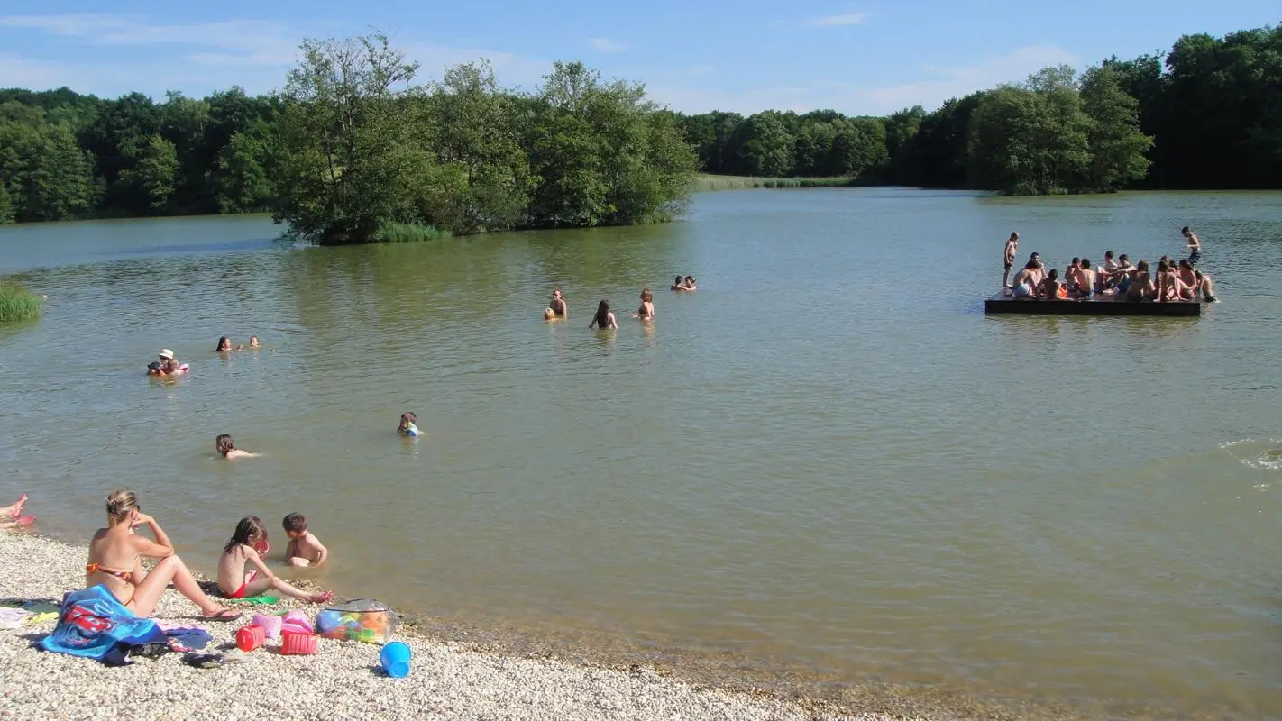 plan d'eau de Cuisiat.