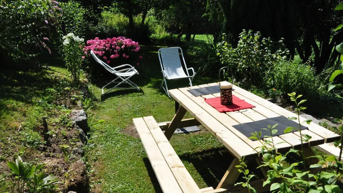 Coin extérieur du gîte