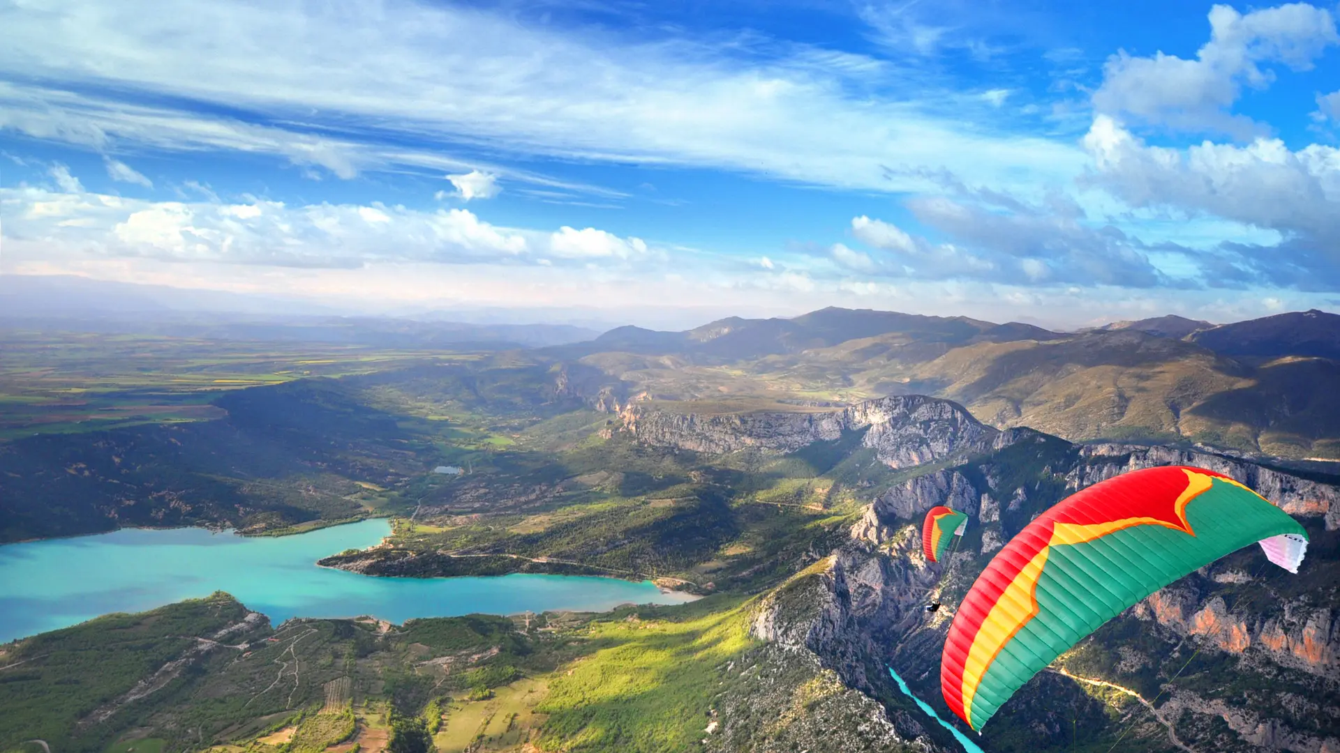 Parapente Lac