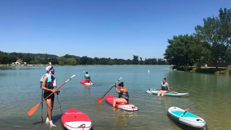 paddle sur le lac de Beaumont