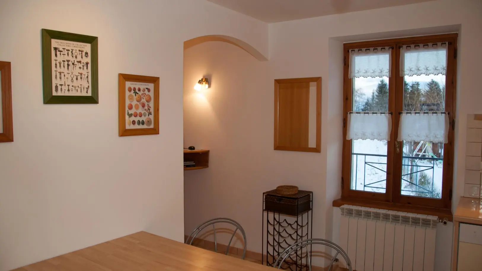 Cuisine côté entrée.