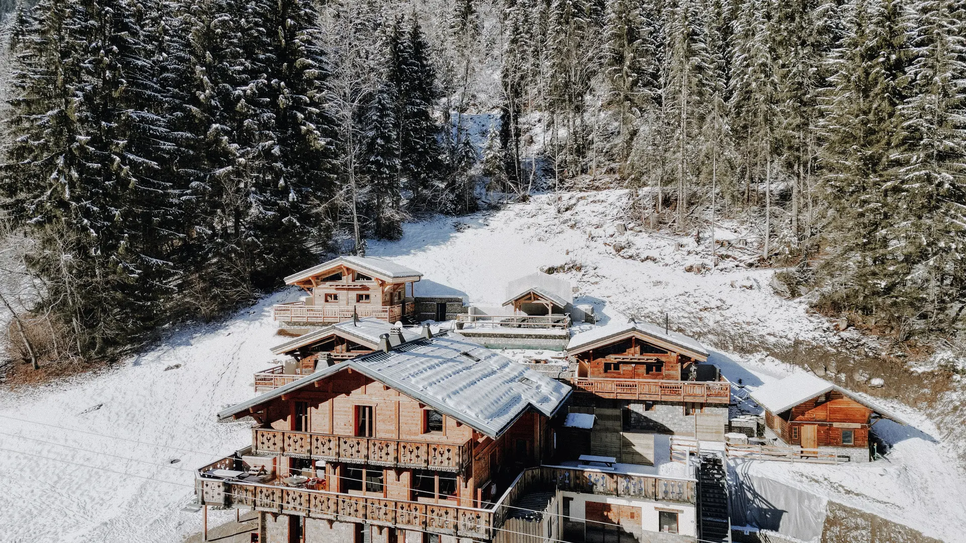 Vue d'ensemble hiver_Savoya Lodges_Châtel