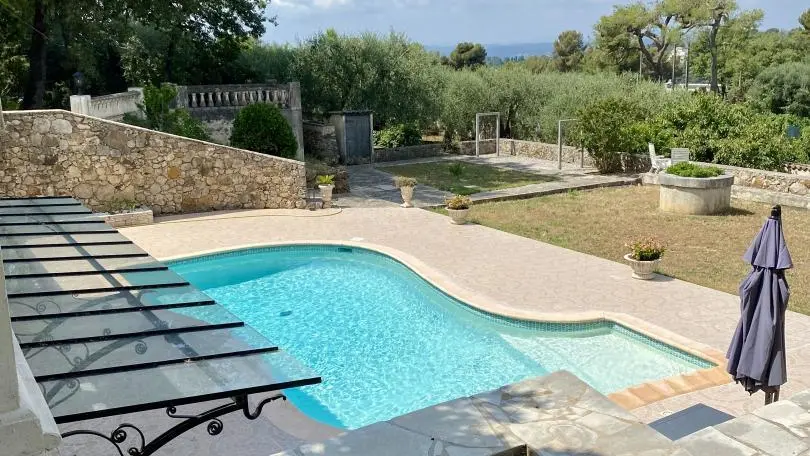 Villa reflets du sud- Vue en hauteur- Gîtes de France Alpes-Maritimes