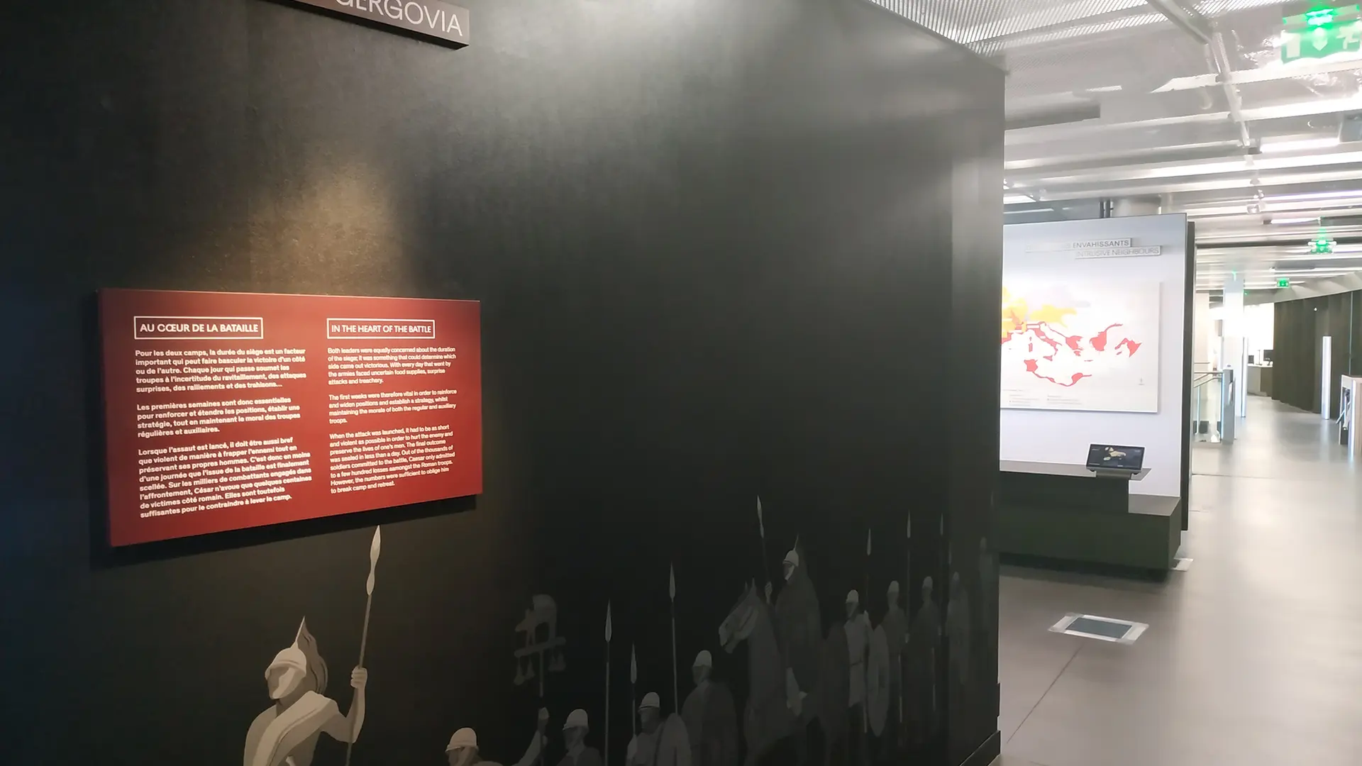Intérieur du Musée de l'Archéologie de la Bataille de Gergovie