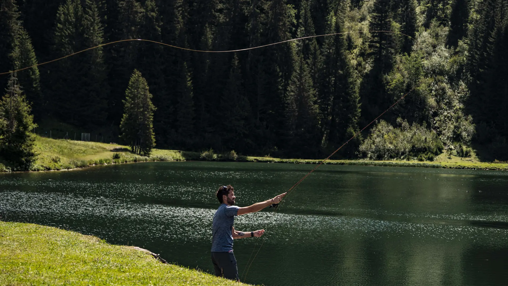 Pêche au Lac de la Mouille