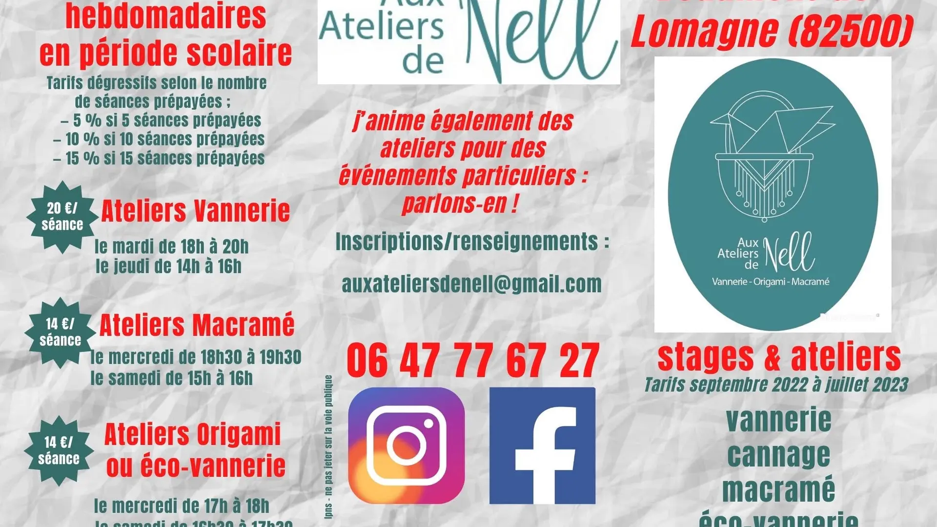 Aux ateliers de nell