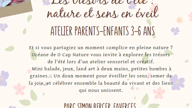 Atelier parent-enfant : l'été des petits explorateurs 3/6 ans_Faverges-Seythenex