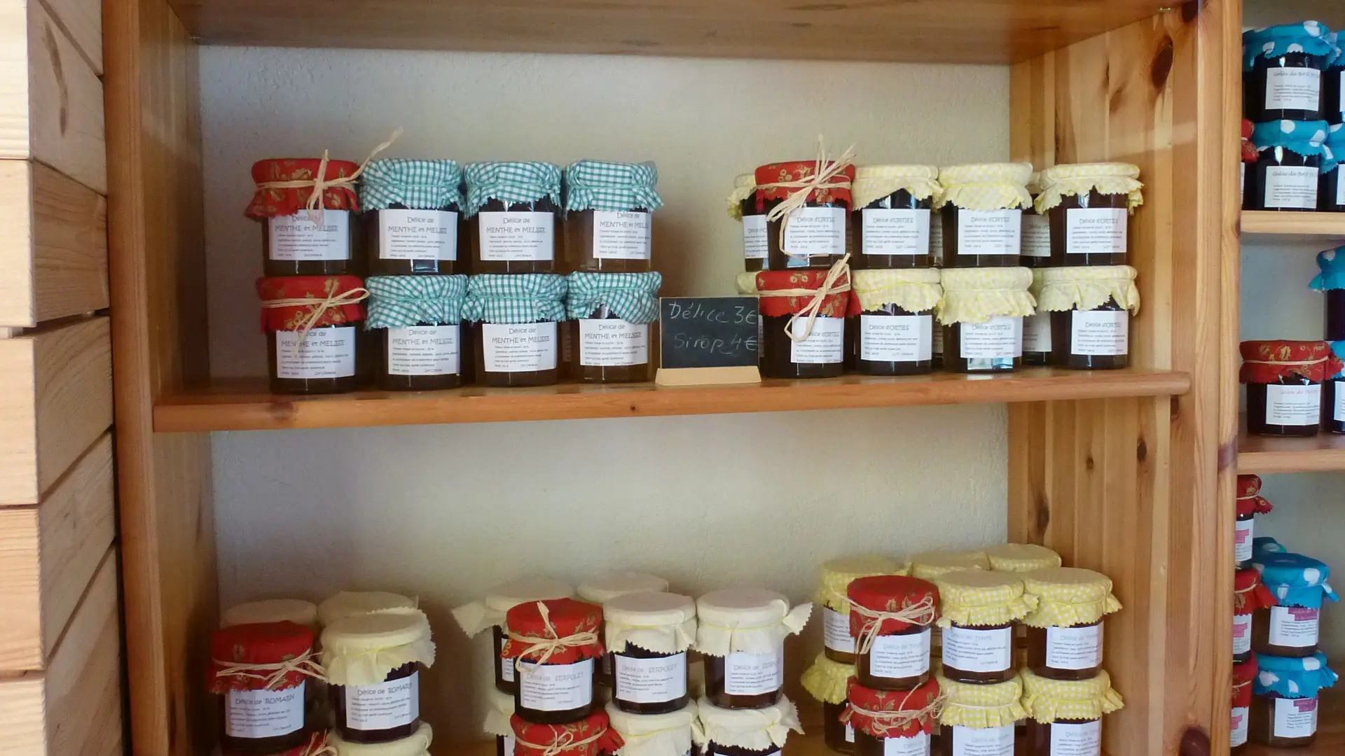 Les confitures, coulis et gelées
