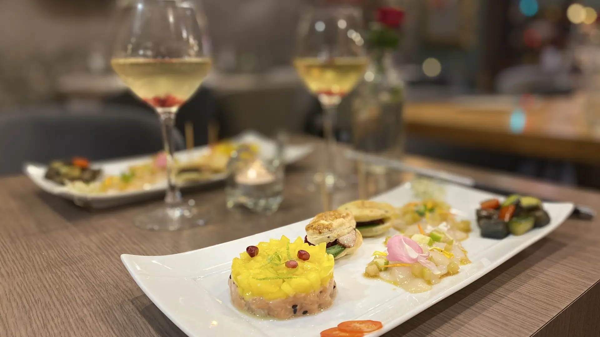 tartare gingembre, pomme granny, celeri