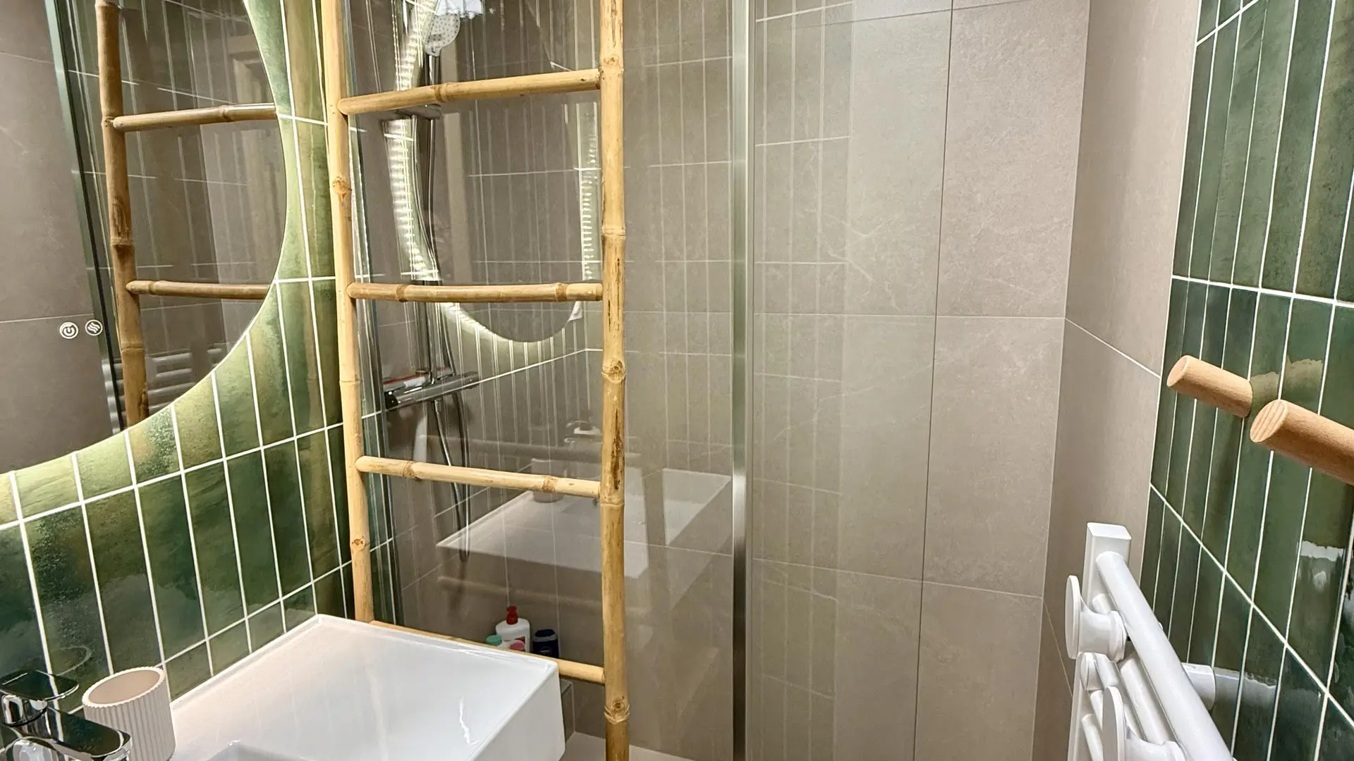 Salle bains avec douche