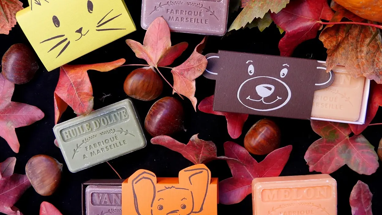 Savons parfums Vanille, Huile d'Olive, Melon